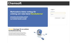 
                            2. Chemsoft är det kompletta verktyget för kemikaliehantering för företag ...