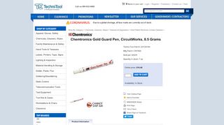 
                            11. Chemtronics Gold Guard Pen, CircuitWorks, 8.5 Grams - Techni-Tool