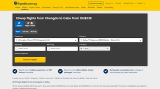 
                            13. Chengdu to Cebu: Cheap flights to Cebu from Chengdu | Expedia ...