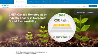 
                            12. CHEP Canada Honored as an Industry Leader in Corporate Social ...