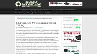 
                            11. CHEP Launches Online Equipment Control Training | Reusable ...