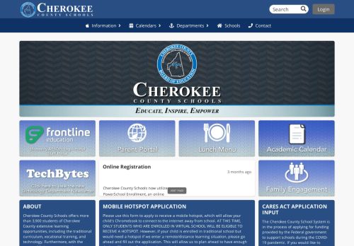 
                            13. Cherokee County Schools: Home