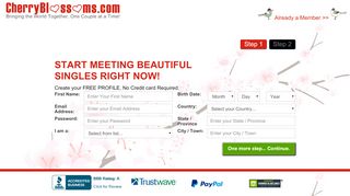 
                            2. Cherry Blossoms | Registration Start Page