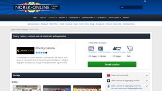 
                            12. Cherry Casino - et klassisk nettcasino med gode løsninger