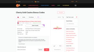 
                            13. Cherry Gold Casino Bonus Codes - thebigfreechiplist