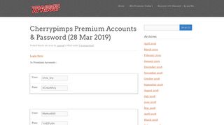 
                            4. Cherrypimps Premium Accounts & Password - xpassgf