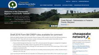 
                            8. Chesapeake Riparian Forest Buffer Network: Home
