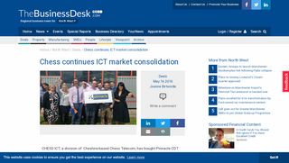 
                            8. Chess continues ICT market consolidation | TheBusinessDesk.com