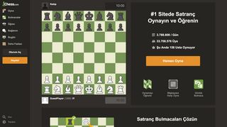 
                            4. Chess.com - Çevrimiçi Satranç Oynayın - Ücretsiz Oyunlar