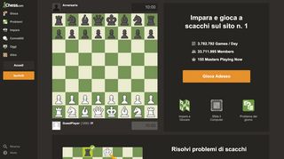
                            4. Chess.com - Scacchi online - Gioca partite gratuite