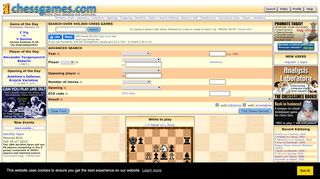 
                            12. Chessgames.com: Chess Games Database & Community