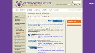 
                            12. Chetek-Weyerhaeuser Area School District - Accelerated Reader