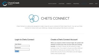 
                            9. Chets Connect Portal — Chets Creek Church