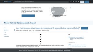 
                            12. chevrolet - Any maintenance advantages to replacing shift ...