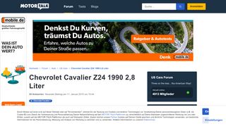 
                            13. Chevrolet Cavalier Z24 1990 2,8 Liter Seite 2 : Cavalier Teile ...