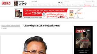 
                            5. Chhattisgarh Lok Suraj Abhiyaan | OPEN Magazine