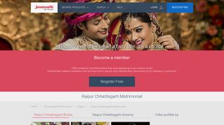 
                            3. Chhattisgarh Raipur Matrimonial - Jeevan Sathi