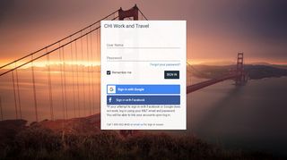 
                            3. CHI Work and Travel: Login