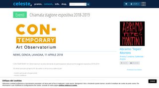 
                            12. Chiamata stagione espositiva 2018-2019 - Eventi ... - Premio Celeste