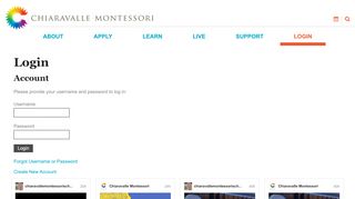 
                            8. Chiaravalle Montessori School - Login