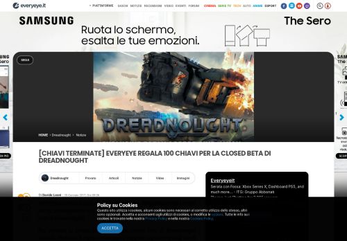 
                            9. [Chiavi Terminate] Everyeye regala 100 chiavi per la closed beta di ...