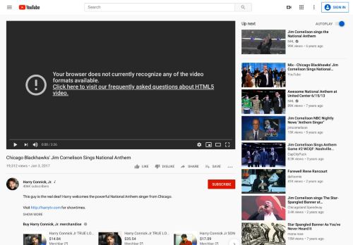 
                            2. Chicago Blackhawks' Jim Cornelison Sings National Anthem - YouTube