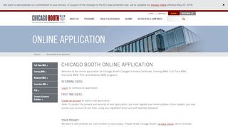 
                            7. Chicago Booth Online Application | The University of Chicago Booth ...