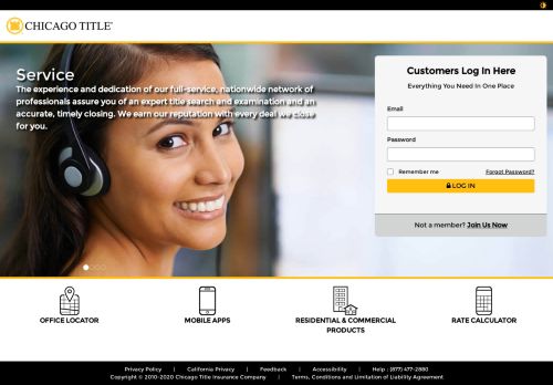 
                            12. Chicago Title Premier Services: Login