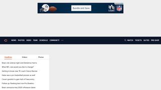 
                            11. ChicagoBears.com | The Official Website of the Chicago Bears