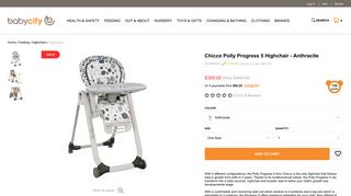 
                            11. Chicco Polly Progress 5 Highchair - Anthracite | Babycity