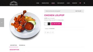 
                            13. Chicken Lolipop - Online Order Bombay Babu Restaurants