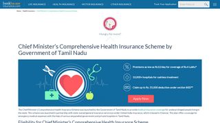 
                            2. Chief Minister's Comprehensive Health Insurance Scheme (CMCHISTN)