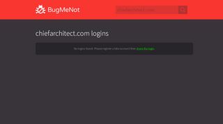 
                            5. chiefarchitect.com passwords - BugMeNot