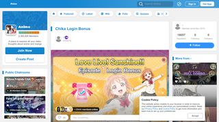 
                            6. Chika Login Bonus | Anime Amino - Amino Apps