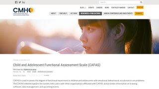 
                            3. Child And Adolescent Functional Assessment Scale - CAFAS