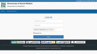 
                            1. Child Department: Log in - NIC Jharkhand