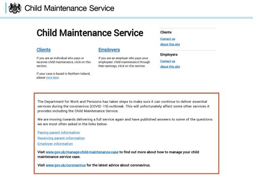 
                            5. Child Maintenance Client Portal - Client custom login - Mobile