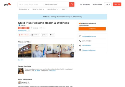 
                            9. Child Plus Pediatric Health & Wellness - Pediatricians - 620 E Bailey ...