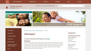 
                            11. Child Support | Anoka County, MN - Official Website