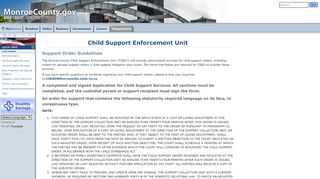 
                            11. Child Support Enforcement Unit | Monroe County, NY