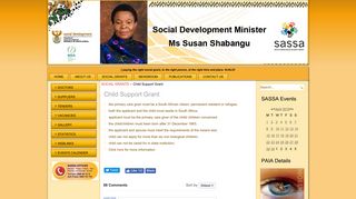 
                            11. Child Support Grant - Sassa