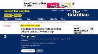 
                            13. Children 'bombarded' with gambling adverts on I'm a Celebrity app ...