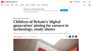 
                            7. Children of Britain's 'digital generation' aiming for careers in ...