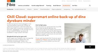 
                            8. 'Chili Cloud': supersmart online-back-up af dine dyrebare minder - Fibia