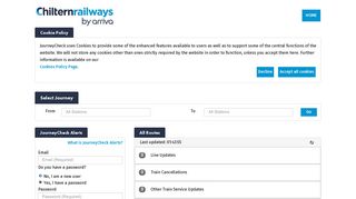 
                            9. Chiltern Railways JourneyCheck - Train times and live real time delay ...