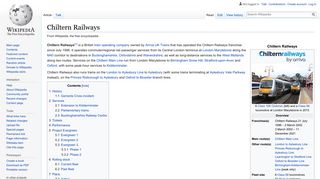 
                            2. Chiltern Railways - Wikipedia