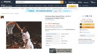 
                            13. Chimezie Metu Signed Photo - 8x10 4 - Autographed College Photos ...