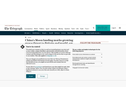 
                            9. China's Moon landing marks growing space threat to Britain ...