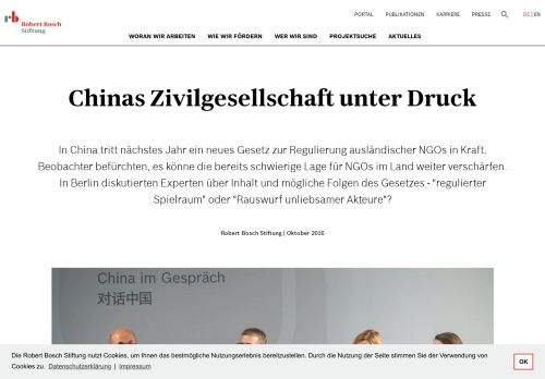 
                            9. Chinas Zivilgesellschaft unter Druck | Robert Bosch Stiftung