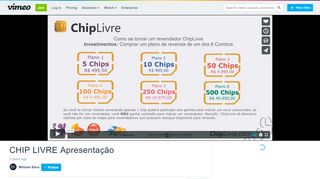 
                            11. CHIP LIVRE Apresentação on Vimeo